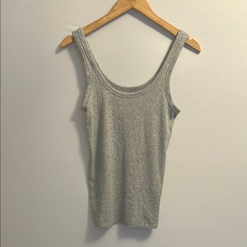 Aerie Ribbed Gray Tank Top
